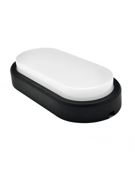 TORTUGA LED INTEGRADO OVALADA LUZ FRIA 20W  NEGRA