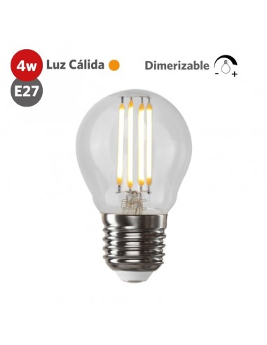 LAMPARA LED STYLE GOTA 4W CLARA LUZ CALIDA E27 DIMMER - ALIC