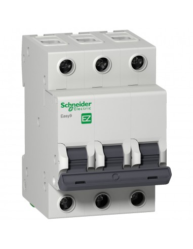 INTERRUPTOR TERMOMAGNETICO SCHNEIDER EASY9 3X 40A C 4,5KA