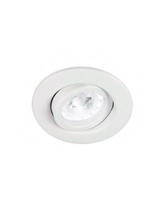 SPOT EMBUTIR DICRO MOVIL C/ ZOCALO 100MM BLANCO LISO