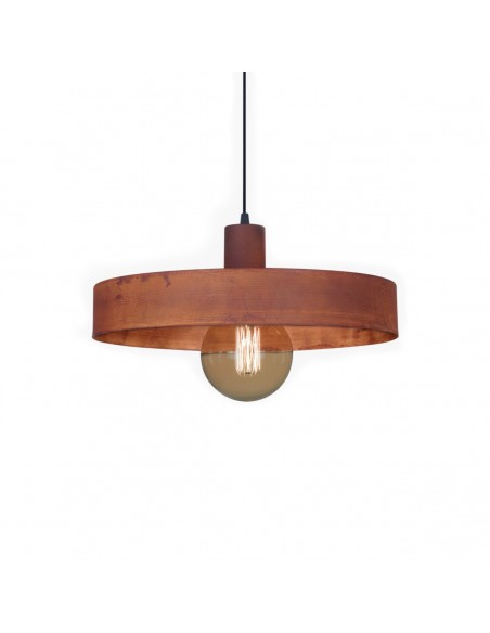 COLGANTE BALCARCE 1 LUZ 40CM E27 OXIDO.