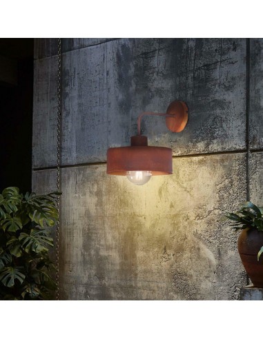 APLIQUE BALCARCE 1 LUZ 20CMS OXIDO