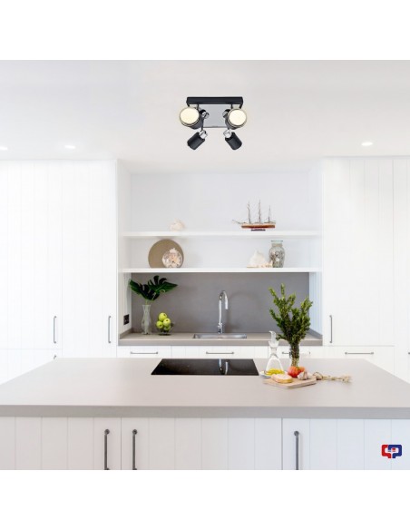 APLIQUE JULITA 4 LUCES GU10 LINEAL BLANCO CANDIL