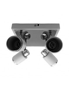 APLIQUE JULITA 4 LUCES GU10 CUADRADO BLANCO CANDIL