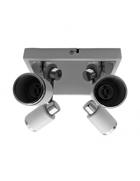 APLIQUE JULITA 4 LUCES GU10 CUADRADO BLANCO CANDIL