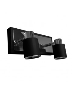 APLIQUE JULITA 2 LUCES GU10 NEGRO CANDIL