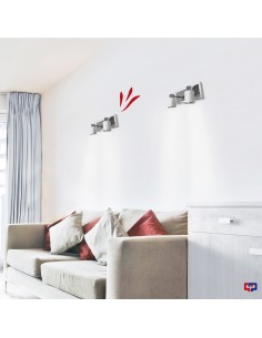 APLIQUE JULITA 2 LUCES GU10 NEGRO CANDIL 2
