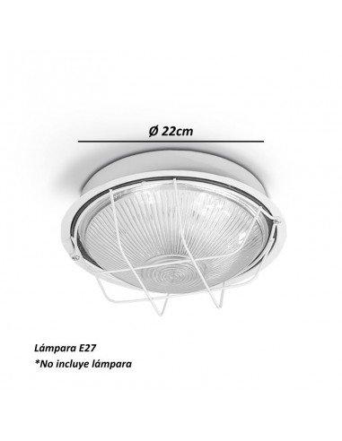 TORTUGA CHAPA REDONDA GRANDE BLANCA Ø 22CM
