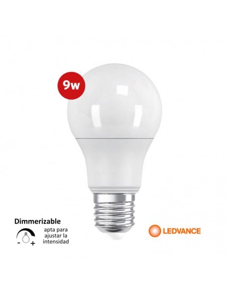 LAMPARA LED LEDVANCE VALUE CLASSIC DIMMER 9W E27 LUZ CALIDA