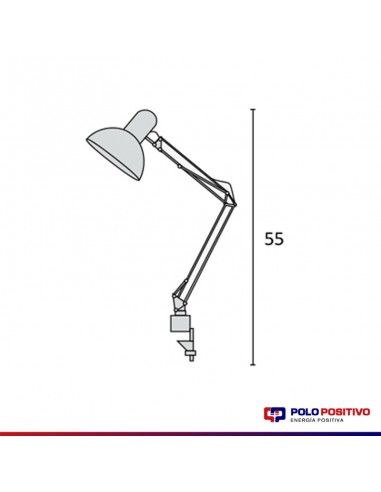 LAMPARA ESCRITORIO CLASSIC E27 BLANCO C/MORZA