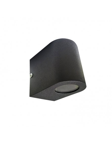 APLIQUE UNIDIRECCIONAL CURVO GU10 NEGRO TEXT