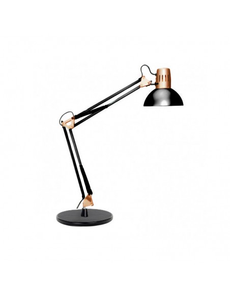 LAMPARA TABLERO DE DIBUJO C/ BASE NEGRO-COBRE