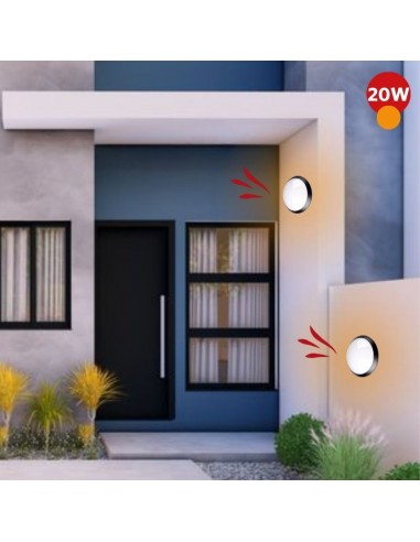 TORTUGA REDONDA LED INTEGRADO 20W NEGRO LUZ...