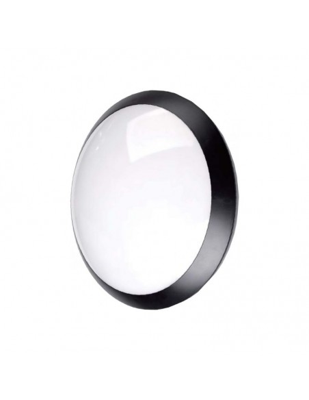 TORTUGA REDONDA LED INTEGRADO 20W NEGRO LUZ FRIA 6700K