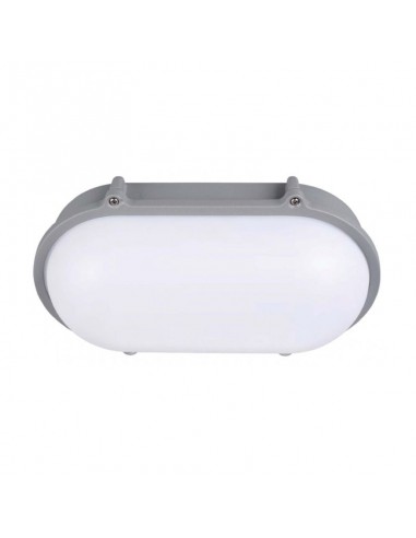 TORTUGA ALUMINIO OVALADA LED INTEGRADO 10W LUZ CALIDA 2700K