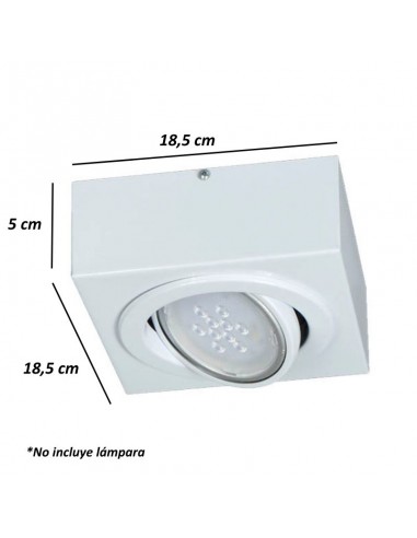 PLAFON LAGUNA 1 LUZ AR111 BLANCO