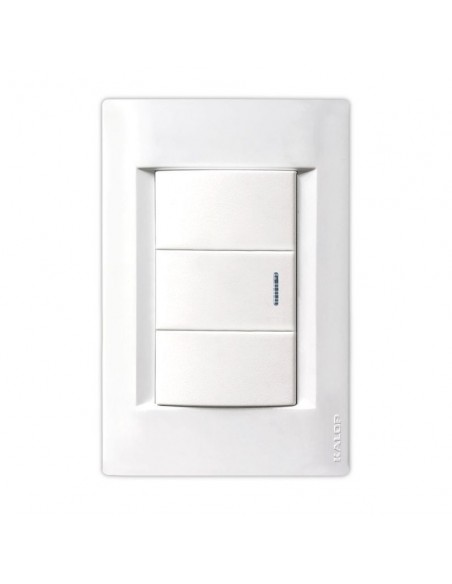 LLAVE CIVIL EMBUTIR BLANCO 1 PUNTO - KALOP