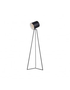 LAMPARA DE PIE NORDICO TRIPODE ACERO NEGRO E27 1,5MTS