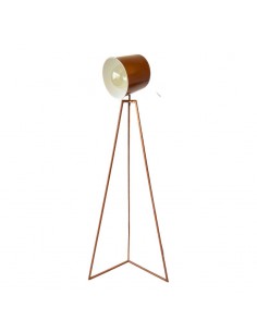 LAMPARA DE PIE NORDICO TRIPODE ACERO COBRE  E27 1,5MTS