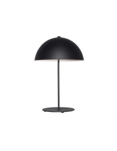 VELADOR NORDICO MEDIA ESFERA NEGRO E27