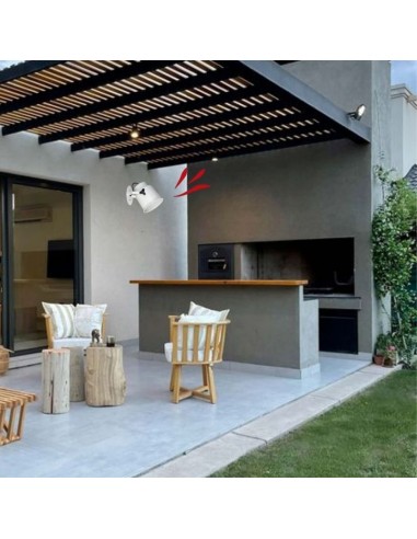 APLIQUE CABEZAL TRELEW E27 BLANCO TEXTURADO