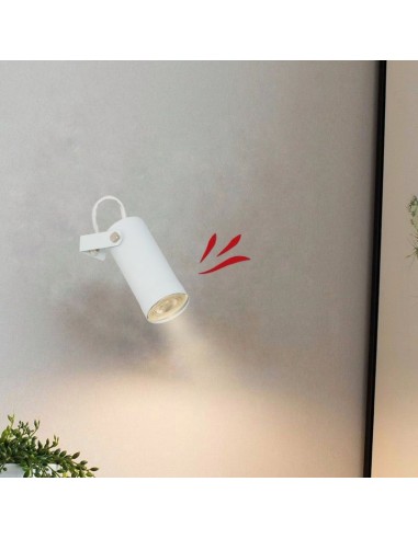 CABEZAL DICRO CANALS GU10 BLANCO TEXT Ø50X120