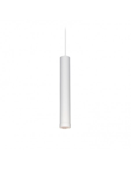 COLGANTE TUBO CANALS 1 LUZ GU10 BLANCO TEXTURADO 35CM
