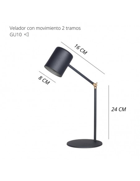 VELADOR CON MOVIMIENTO ARENA DICRO GU10