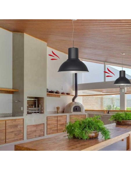 COLGANTE GALPONERO CHAPA C/PANTALLA E27