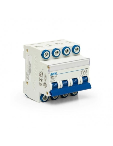 INTERRUPTOR TERMOMAGNETICO SICA TRETRAPOLAR 4X 15A