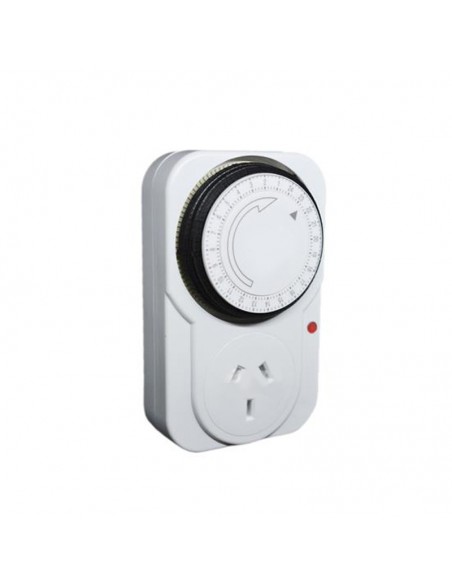 INTERRUPTOR HORARIO ENCHUFABLE ANALOGICO DIA/S/RES.