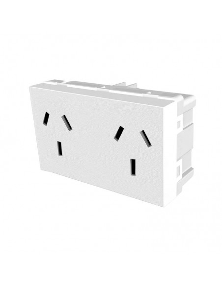 MODULO JELUZ PLATINUM BLANCO TOMA DOBLE