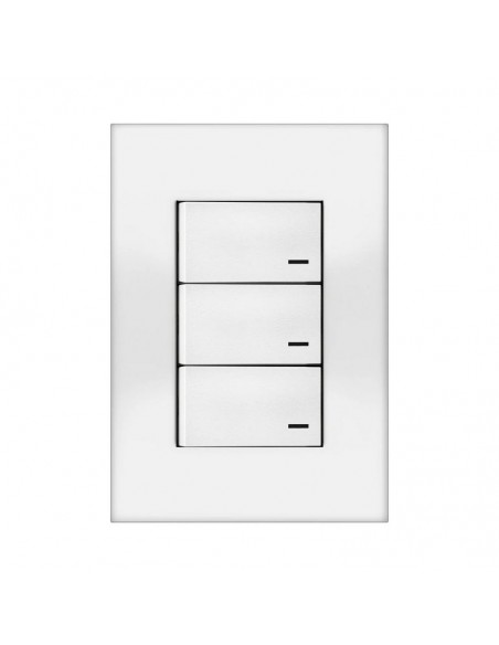 LLAVE JELUZ EMBUTIR VERONA BLANCO 3 PUNTO