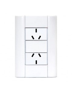 LLAVE JELUZ EMBUTIR VERONA BLANCO 2 TOMA 3 PATAS CHATAS