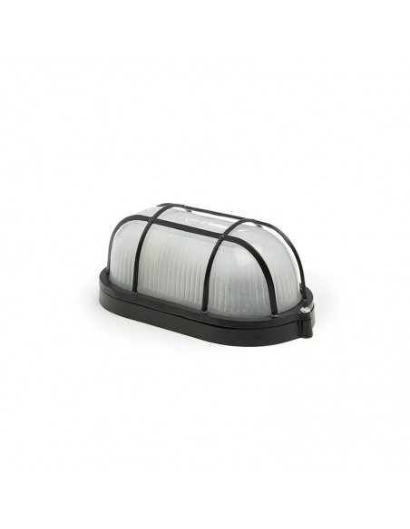 TORTUGA ALUMINIO OVAL REJA CHICA CON LAMPARA  NG 13W LUZ DIA