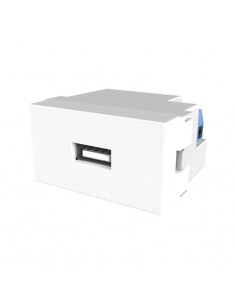MODULO JELUZ PLATINUM BLANCO TOMA USB