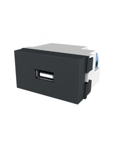 MODULO JELUZ PLATINUM NEGRO TOMA USB