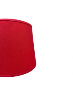 PANTALLA VELADOR CONICA 15X20X15 LISO ROJO 2