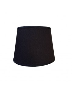 PANTALLA VELADOR CONICA 15X20X15 LISO NEGRO