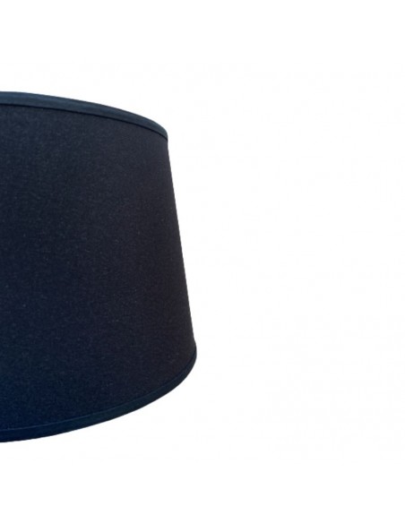 PANTALLA VELADOR CONICA 15X20X15 LISO NEGRO