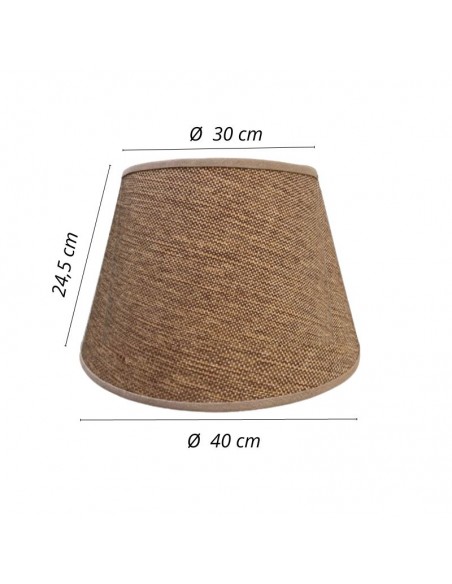 PANTALLA VELADOR CONICA 30X40X24 ALPILLERA OCRE