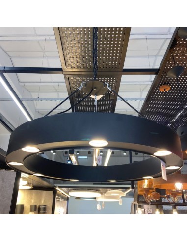 COLGANTE RUEDA VINTAGE 80CM 9  LUCES GU10 DICRO...