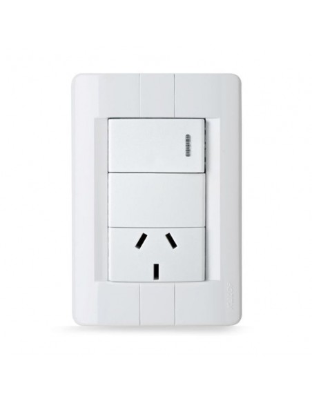 LLAVE EMBUTIR DONNA 1 P Y 1 TOMA 3 PATAS CHATAS  - KALOP