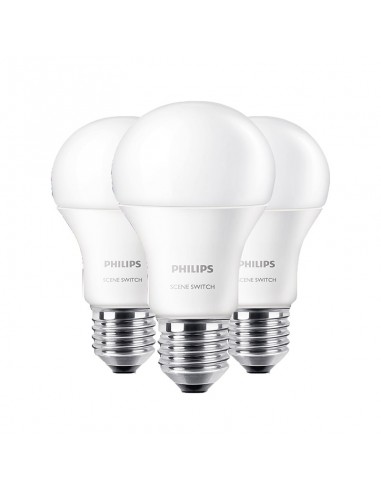 LAMPARA LED PHILIPS SCENE SWITCH 3STEP A60 9W...