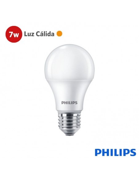 LAMPARA LED PHILIPS ECOHOME  7W LUZ CALIDA 3000K