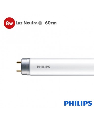 TUBO LED PHILIPS ECOFIT 8W LUZ NEUTRA 600MM  800LM