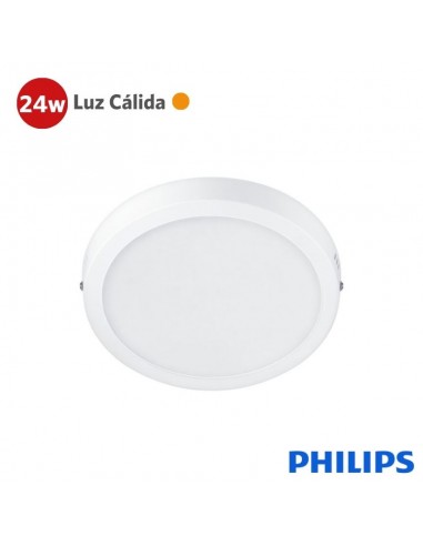 PLAFON LED PHILIPS REDONDO 24W LUZ CALIDA 28CM