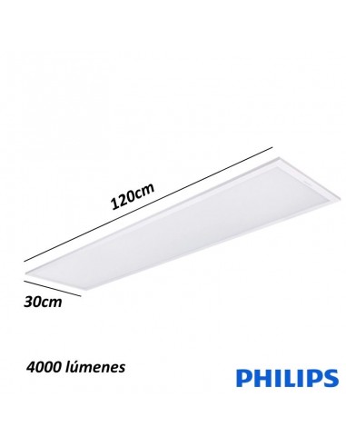 PANEL EMBUTIR LED PHILIPS RECTANG 36W LUZ FRIA...
