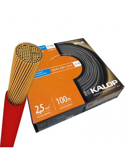 CABLE UNIPOLAR IRAM CAT5 2,5 MM (100MTS) ROJO