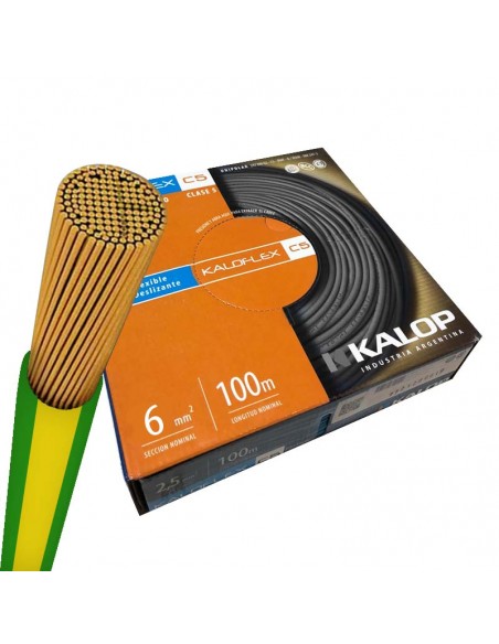 CABLE UNIPOLAR IRAM CAT5 6 MM (100MTS) VDE/AM